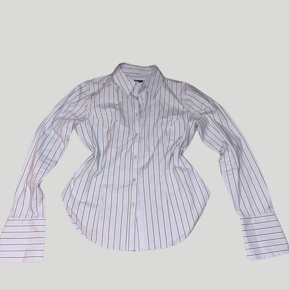 Striped Button-Up Shirt
